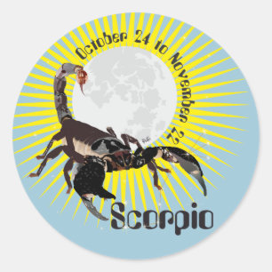 Scorpio October 24 to November 22 Sticker
