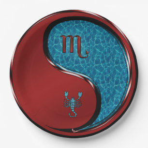 Scorpio Paper Plate