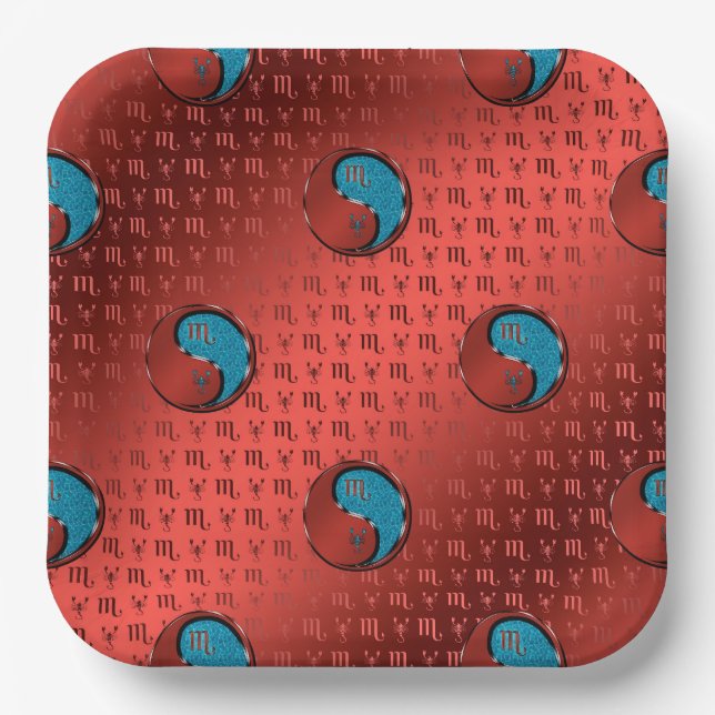 Scorpio Paper Plate (Front)