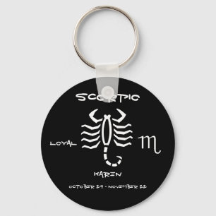 Scorpio Personalised Key Ring