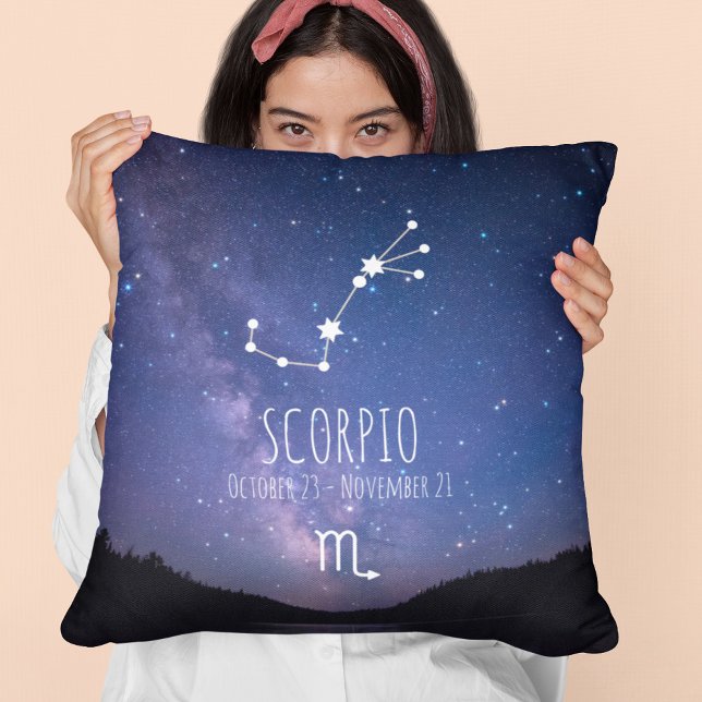 Scorpio | Personalised Zodiac Constellation Cushion (Creator Uploaded)