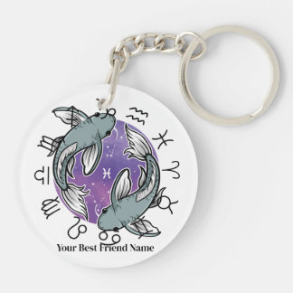 Scorpio & Pisces Zodiac Acrylic Keychain