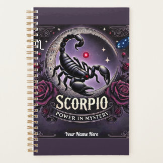 Scorpio “Power in Mystery” Planner – Personalized