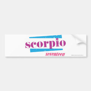 Scorpio Purple Bumper Sticker