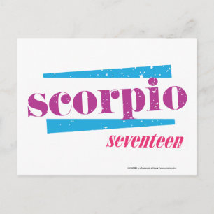 Scorpio Purple Postcard