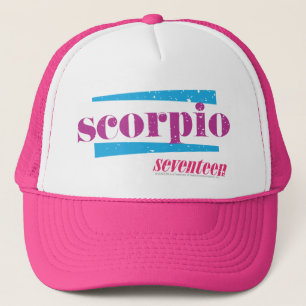 Scorpio Purple Trucker Hat