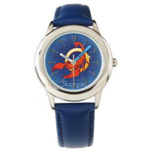 Scorpio red blue watch