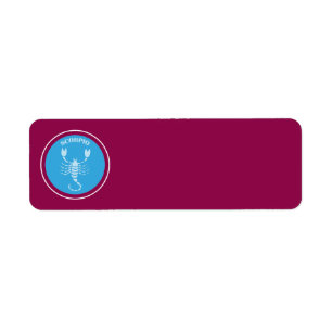 Scorpio Return Address Label