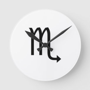 Scorpio Round Clock
