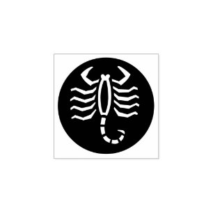 "Scorpio" Rubber Stamp