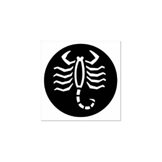 "Scorpio" Rubber Stamp