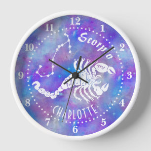 Scorpio Scorpion Constellation Stars Name Birthday Clock