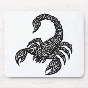Scorpio Scorpion Sigil — Mythic Zodiac Inkwork Mouse Pad
