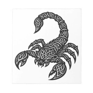 Scorpio Scorpion Sigil — Mythic Zodiac Inkwork Notepad