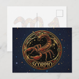 Scorpio Scorpion Zodiac Symbol Postcard