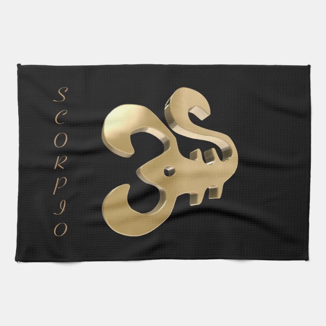 Scorpio, Scorpione Tea Towel (Horizontal)