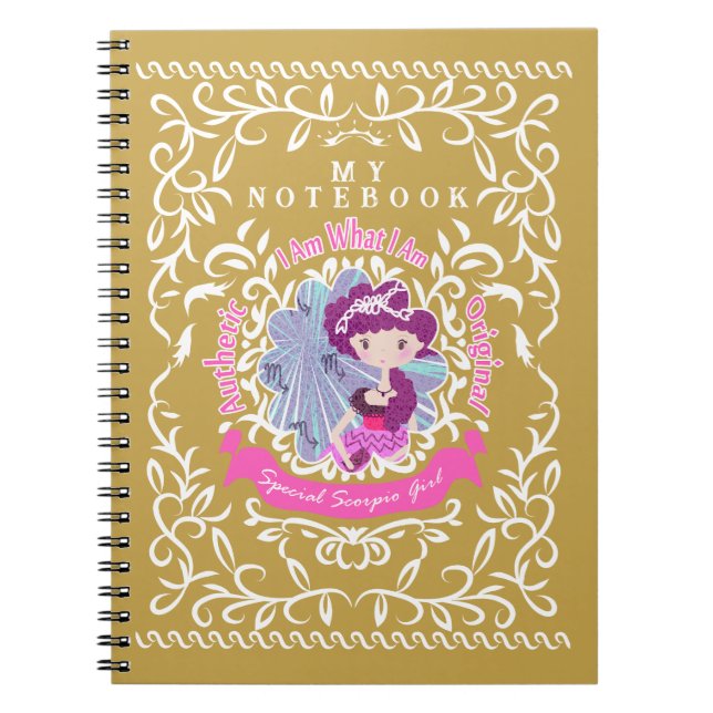 Scorpio Sign. Notebook (Front)
