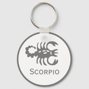 Scorpio Sign of the Zodiac Design Key Ring