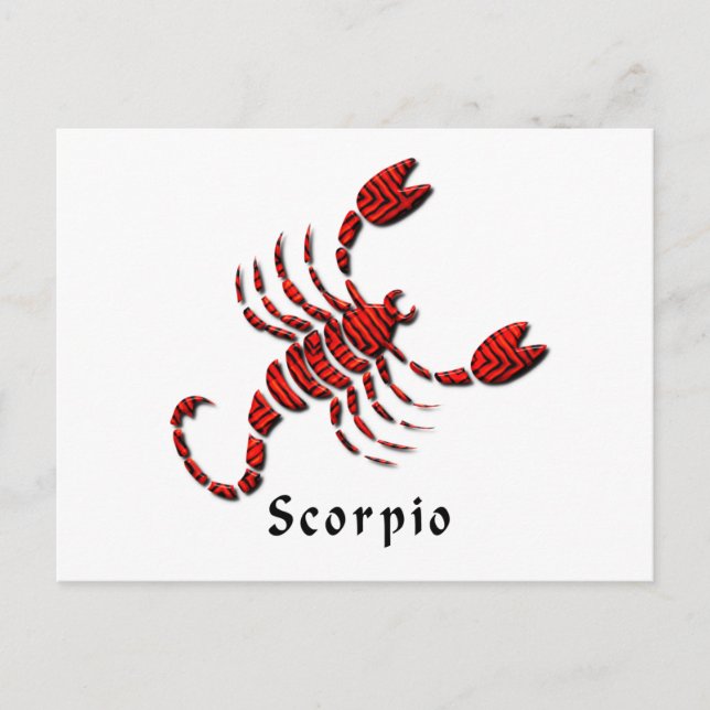 Scorpio Sign Postcard (Front)