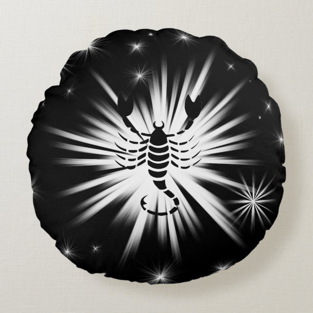 Scorpio sign round cushion (Front)