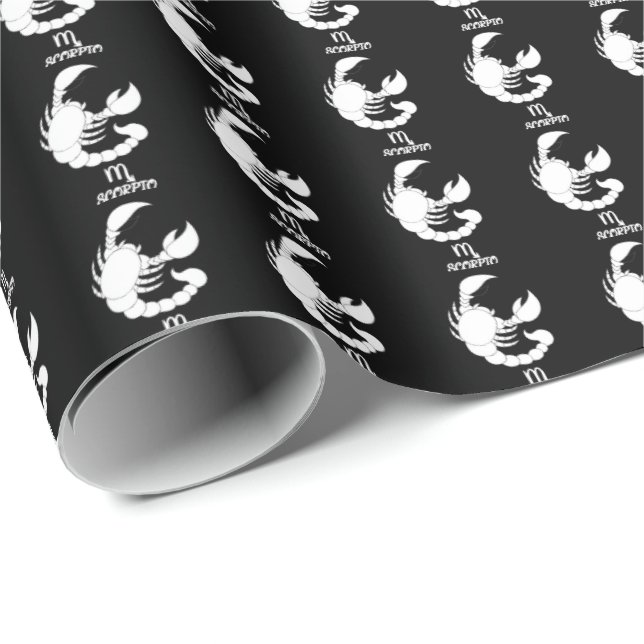 Scorpio Silhouette Wrapping Paper (Roll Corner)