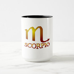 Scorpio Star Gold Mug