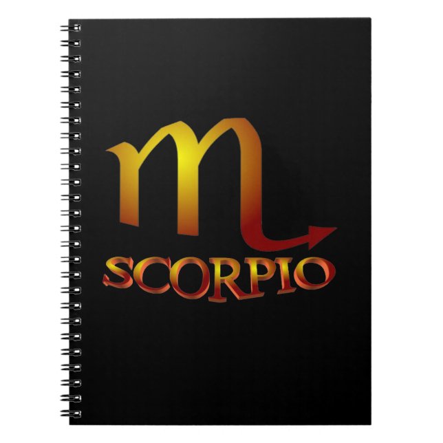 Scorpio Star Gold Notebook (Front)