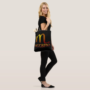 Scorpio Star Gold Tote Bag