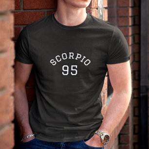 Scorpio Star sign   Birth year Customizable  T-Shirt