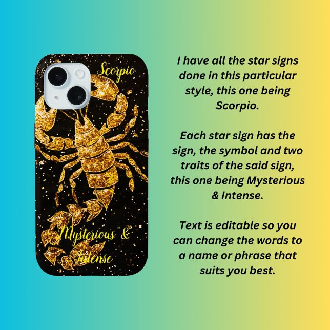 Scorpio star sign  Case-Mate iPhone case (Creator Uploaded)