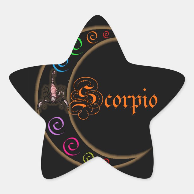 Scorpio Star Sticker (Front)