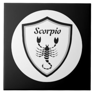 Scorpio symbol  ceramic tile