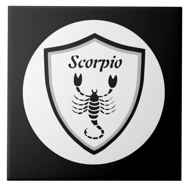 Scorpio symbol  ceramic tile (Front)