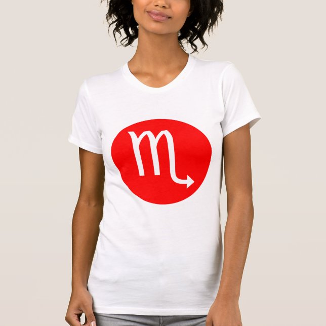 Scorpio Symbol - Customised T-Shirt (Front)