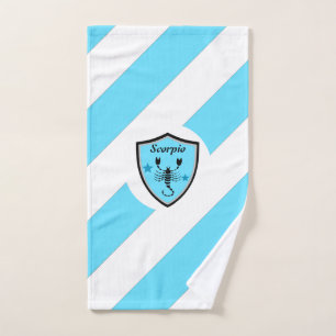 Scorpio symbol hand towel