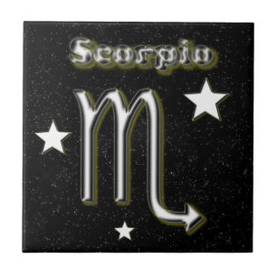 Scorpio symbol tile