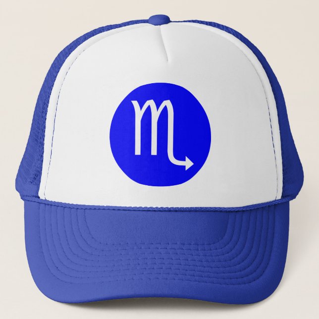 Scorpio Symbol Trucker Hat (Front)