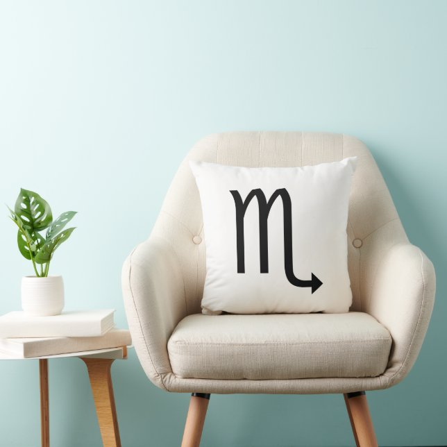 Scorpio Symbol Zodiac Cushion (Chair)