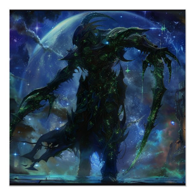 Scorpio (The Assassin) Zodiac Sign Deity Poster (Front)