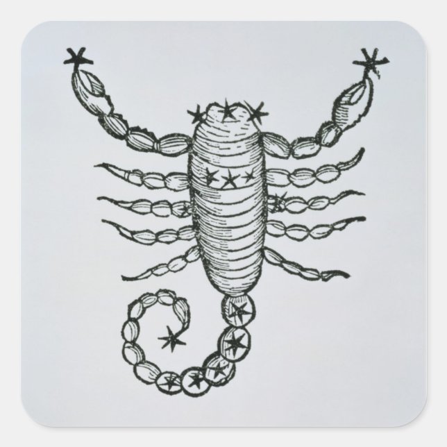 Scorpio (the Scorpion) an illustration from the 'P Square Sticker (Front)