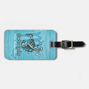 Scorpio The Scorpion water sign id luggage tag