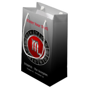 Scorpio - The Scorpion's Horoscope Symbol Small Gift Bag
