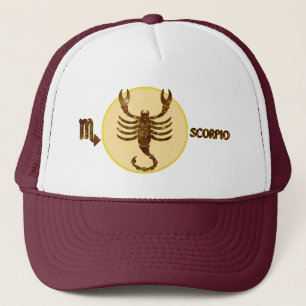 Scorpio Topaz Embroidered Modern Trucker Hat