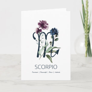 Scorpio Traits Birthday Card
