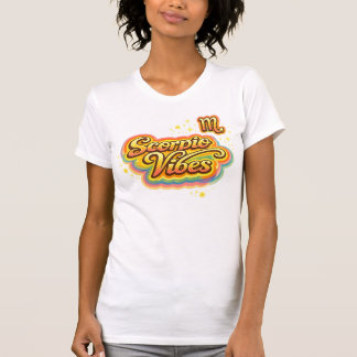 Scorpio Vibes Retro Zodiac T-Shirt | Astrology