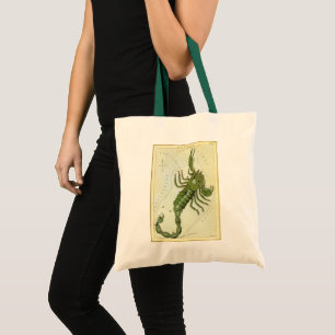 Scorpio, Vintage Constellation Urania's Mirror Tote Bag