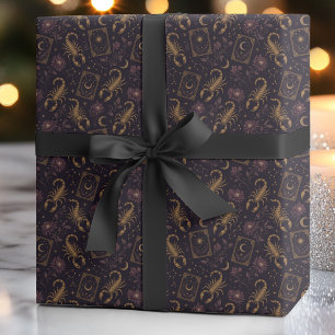 Scorpio Vintage Tarot Wrapping Paper