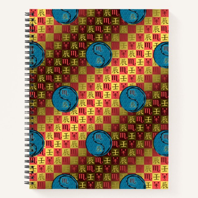 Scorpio & Water Dragon Notebook (Front)