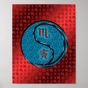 Scorpio & Water Tiger Poster