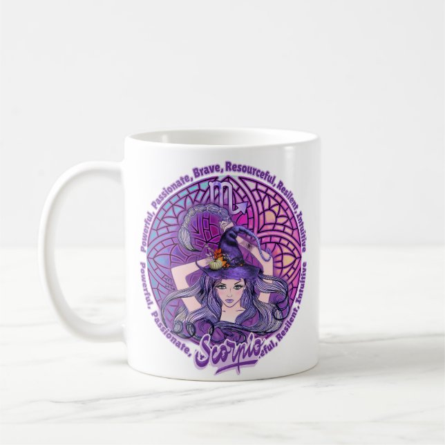 Scorpio Witch Coffee Mug (Left)